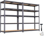 Garage Storage Shelves 2PCS, 60'' H Shelving Units and Storage, 2400 LBS Heavy Duty Shelving, Metal Garage Shelves for for Basement, Warehouse, Pantry, Closet, Kitchen 12" x 28'' x 60''