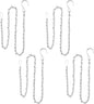 YINGFENG 4 Pack 35 Inch Silver Hanging Chain for Hanging Bird Feeders, Bird Houses, Hanging Planters, Baskets, Birdbaths, Lanterns, Wind Chimes, Billboards, Signs and Ornaments, etc
