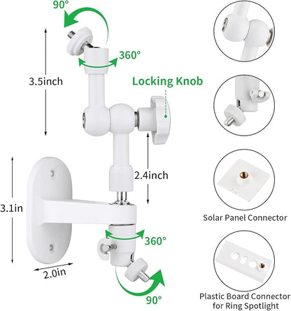ALERTCAM 2-in-1 Wall Mount for Solar Panel, Stick Up Cam Battery, Spotlight Cam and Spotlight Cam Plus/Pro(Battery), Adjustable Angle to Get Maximum Sunlight for Your Solar Panel