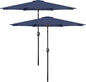 Simple Deluxe 9' Patio Umbrella Outdoor Table Market Yard Umbrella with Push Button Tilt/Crank