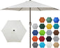 Blissun 7.5 ft Patio Umbrella, Yard Umbrella, Outdoor Market Umbrella with Push Button Tilt Crank (Creamy White)