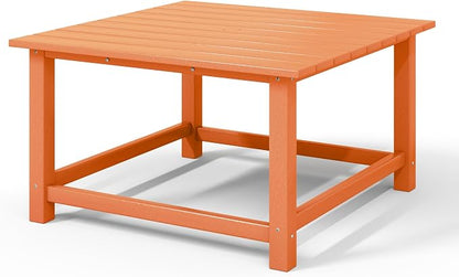 WestinTrends Malibu Low Outdoor HDPE Square Patio Coffee Table - Image 9