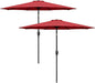 Simple Deluxe 9' Patio Umbrella Outdoor Table Market Yard Umbrella with Push Button Tilt/Crank