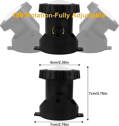 RGB Pond Lights with Timer, LED Underwater Submersible Colorful Landscape Spotlights, 98ft Remote Control IP68 Waterproof Fountain Lights for Fish Aquarium Tank Garden Yard Pool (Set of 3)