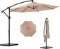 NEWBULIG 10FT Patio Umbrella, Offset Cantilever Outdoor Patio Table Umbrella, UV Protection, Fade Resistant Fabric, Easy Tilt Adjustment for Pool, Deck, Garden, Backyard