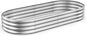 Galvanized Raised Garden Bed Kit 8ft Galvanized Planter Garden Boxes Outdoor, Oval Large Metal for Vegetables
