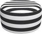 LVTXIII Inflatable Stool Ottoman Footrest with Handle, All Weather Footrest Seat, Indoor or Outdoor Pouf for Home Patio Garden and Camping Use, D31 xH14, Large Round, Cabana Black