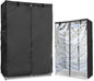 Waterproof Shelf Cover,Outdoor 600D Heavy Duty Dustproof Storage Shelves Cover,60''x18''x72'' Shelf Covers for Wire Shelving with Zippers,Storage Rack Covers with Clear Front