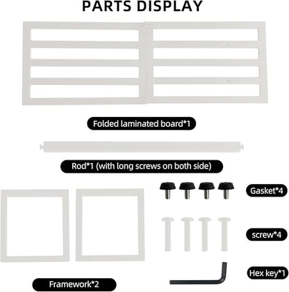 Modern Outdoor Plant Stand for Indoor Corner, Foldable Metal Plant Display Shelf for Multiple Pots,Mid Century Slatted Bench for Garden, Patio Load Bearing 330 lbs 26" L x 10.4" H x 8.6" W 2 Pack White