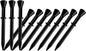 Replacement Stakes for Bulbs Solar Lawn lights, 10Pack ABS Reinforced Ground Spikes(Fit for Bulb Outside Diameter 0.68Inch), Solar String Light Stakes for Outdoor Pathway Christmas Halloween