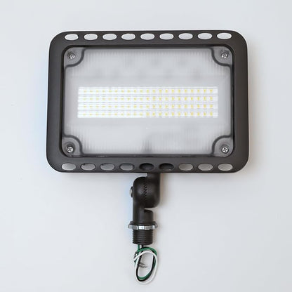 CINOTON 65W LED Flood Lights Outdoor, IP65 Waterproof Exterior Security Wall Lights with 180°Knuckle, 9100LM 120V Outside Aluminum Lighting Fixture for Patio Porch Barn Garden 5000K 2 Pack, UL Listed