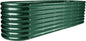 Land Guard 8×2×2ft Galvanized Raised Garden Bed Kit, Raised Garden Boxes Outdoor, Oval Metal Raised Garden Beds for Vegetables, Forest Green