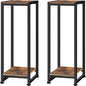 2-Pcak Plant Stand Indoor, 31.5'' Tall Wood Plant Stands Heavy Duty Pedestal Stand for Indoor Outdoor, Modern Corner Flower Stand for Patio, Living Room, Balcony