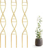 3 Pcs 15.75 Inch Indoor Plant Trellis for Potted Plants Small Climbing Plant Trellis for Pots with Unique DNA Spiral Design for Vine Plants, Easy Installation for Indoor Outdoor Use