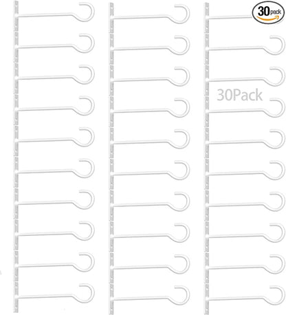 30Pack 6inch Hanging Plant Hooks Bracket Metal Wall Hook,Anti-Rust Indoor Outdoor White