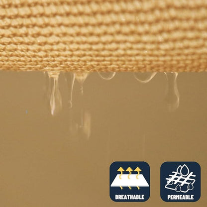 SUNNY GUARD Custom Size 7'x9'x11.4'Sand Sun Shade Sail Right Triangle UV Block Shade for Backyard Yard Patio Deck Garden(Customized)