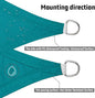Rectangle Waterproof Sun Shade Sail Canopy UV Block for Outdoor, 7'x9'