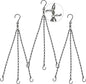 Heybe Swivel Hanging Basket Chains 23 Inches 3 Leads Hanging Chains Flower Pot Hanger Replacement Plant Hangers for Planters and Lanterns, Pack of 3 (3 Legs-Swivel)
