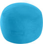 MeMoreCool Round Stuffed Pouf Ottoman Foot Rest, Floor Pouf Foot Stool with Soft Foam Chunk Filling, Small Round Ottoman Footstool Circle Footrest for Living Room, Blue