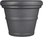 Tusco RR135SL Rolled Rim Planter, 13.5", Slate