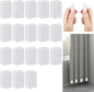 36pcs Outdoor Curtain Weights, Plastic Wrapped Magnetic Drapery Weights, Waterproof Heavy Duty Curtain Magnets for Heavy Wind Outside, Shower Curtain, Tablecloth, Flag (White)