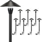 LUTEC 12V Low Voltage Pathway Lights, Die-cast Aluminum Pathway Lights with Connectors，IP65 Waterproof Outdoor Landscape Lighting, 3W 240LM Warm White 3000K for Path, Yard, Garden, 8 Pack