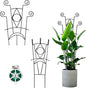 Indoor Plant Trellis for Climbing Plants 2 Pack Small Garden Metal Support for Potted Plants Flowers Houseplants for Outdoor