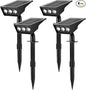 Solar Spot Lights Outdoor, RGB Solar Landscape Spotlights IP65 Waterproof Adjustable Light House Lights Colorful Spot Light for Yard Garden Pathway (4)