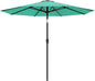 AreShark 9 FT Patio Umbrella for Outdoor, Outdoor Umbrella with Push Button Tilt and Crank, Outdoor Patio Umbrellas with 8 Sturdy Ribs for Market, Garden, Deck, Backyard, Pool (Peacock Blue)