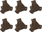 Tikea 6Pcs 4-joint Connectors of Hexagon Plant Stand For DIY