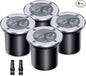4 Pack 3w 12v Low Voltage In-ground Lights LED Landscape Light Waterproof IP67 Pathway Lights Outdoor spotlights Trees Flags for Garden,Yard,Tree (Warm White)