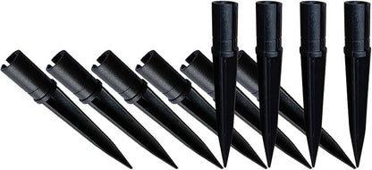 Replacement Stakes for Solar Lights, 10Pack ABS Reinforced Ground Spikes(Fit for Pole Outer Diameter 0.39 inch & Inner 0.51 inch), Solar Wheat Ear Lights Stakes for Outdoor Pathway Christmas