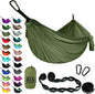 Gold Armour Camping Hammock - XL Double Hammock Portable Hammock Camping Accessories Gear for Outdoor Indoor with Tree Straps, USA Based Brand (OD Green)