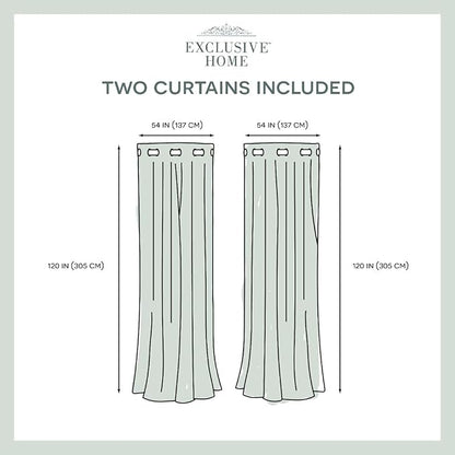 Exclusive Home Cabana Solid Indoor/Outdoor Light Filtering Hook-and-Loop Tab Top Curtain Panel Pair, 54"x63", White