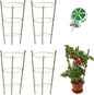 4 Pack Tomato Cage for Garden Plant Support, 18 inches Small Tomato Cages Tomato Trellis with Adjustable Rings, Plant Stakes for Peony Support, Tomato Stakes Rings for Climbing Plants