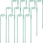 12 Pack Plant Stakes,Plant Support Stakes for Two Sizes(16 or 32 Inches),Plant Stakes for Outdoor Plants,Garden Flower,Tomato(Green)