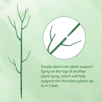 5 Pack Stackable Plant Supports Stakes, Sturdy Garden Trellis for Climbing & Vining Plants, Monstera, Pothos & Philodendron - Reusable Plant Stakes for Indoor & Outdoor Potted Plants