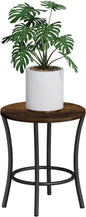 YINMIT Plant Stand Indoor, Round Plant Pots,Flower Pots for Indoor Plants, Adjustable Plant Shelf for Multiple Plant , Corner Plant Stand for Living Room Balcony Patio & Garden (Brown, Small)