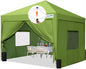 Quictent Privacy 10x10 Pop up Canopy Tent with Sidewalls and Roll-up Ventilated Windows, One Person Easy Setup, Outdoor Commercial Gazebo Shelter Enclosed Waterproof, Bonus 4 Sandbags