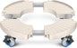VANCASTLE Plant Caddy with Lockable Wheels Heavy Duty 450lbs Capacity, 15-22 Inch Adjustable Plant Stand with Wheels Rolling base, Plant Dolly for Flower Pot Mover Indoor Outdoor, Beige, 1 Pack