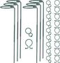 Plant Stake Support - 6 Pack Adjustable Height 16" or 30", Garden Support Stake Plant Cage Support Rings, Single Stem Plant Support Stakes, for Flowers Amaryllis Tomatoes Peony Lily Rose (30inch)