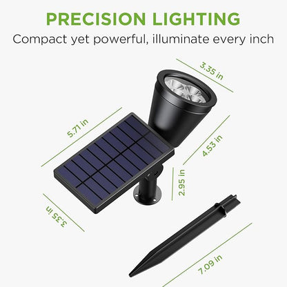 InnoGear Solar Lights Outdoor Waterproof Solar Garden Light for Outside Yard Landscape Lighting Pathway Spot Lights Spotlight Wall Light Auto On/Off, Warm White