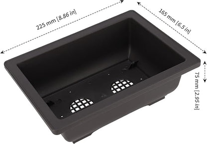 MANCHAP 20 PCS 8.9 Inch Plastic Bonsai Training Pots, Rectangular Bonsai Tree Planter Pot for Garden, Yard, Office, Home Decorative