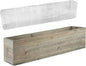 CYS EXCEL Rectangle Wood Planter Box with Removable Plastic Liner (H:6" Open:23"x6") | Multiple Size Choices Wood Rectangular Planter | Indoor Decorative Window Box