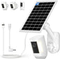 Solar Panel and 2-in-1 Wall Mount for Ring Cam, 7W Solar Charger Compatible with Rings Spotlight &Stick Up Outdoor Cam Battery, 360° Adjustable Outdoor Security Camera Mount, Weatherproof, 1-Pack