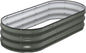 Raised Garden Bed Kit, 5x2x1 ft Galvanized Planter Box Outdoor with Safety Edging, Large Metal Raised Beds for Gardening Vegetables Flower Fruits (Volcanic Ash)