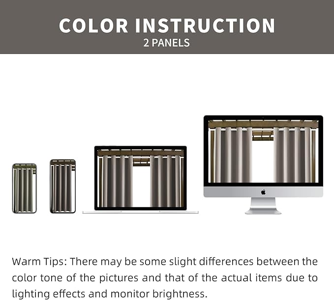 Waterproof Outdoor Curtain W84 x L120 - Grommet Top Sunlight Blocking Window Treatment Drapes Blackout Curtains for Home Bedroom Living Room Patio Pergola Cabana Gazebo (Taupe, 2 Panels)