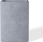 Kante 15.7" H Tall Rectangular Concrete Planters, Outdoor Indoor Lightweight Plant Pots with Drainage Hole and Rubber Plug, Modern Style for Home Garden Patio, Slate Gray