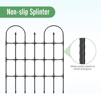 2 Pack Trellis for Climbing Plants Outdoor,47.2" H Garden Trellis,Rustproof Garden Arch Trellis Cucumber Tomato Support Structure for Raised Bed