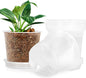 7 Inch Clear Nursery Pots for Plants with Sacuers 15 Pack, Plastic Flower Pots with Drainage Holes, Variety Pack Seedlings Garden Pot for Indoor Outdoor (7 inch)